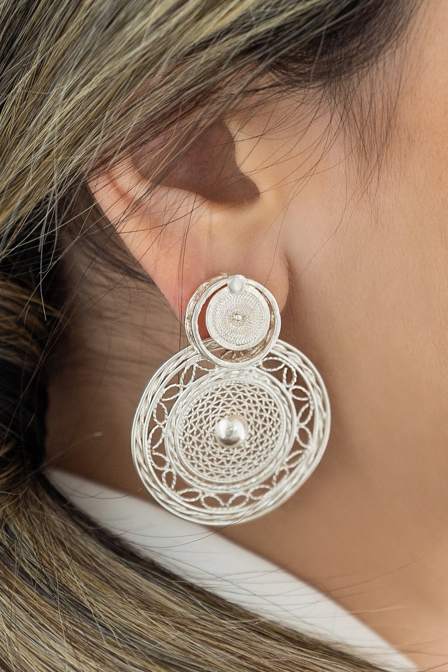 Caravana Doble Diseño, Plata 925 !